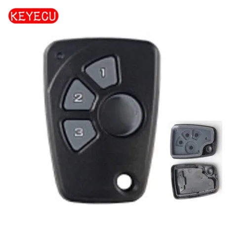 

Keyecu Replacement Remote Car Key Shell Case Housing with 4 Buttons - Fob for Chevrolet Cruze Spark Onix Silverado Volt Camaro