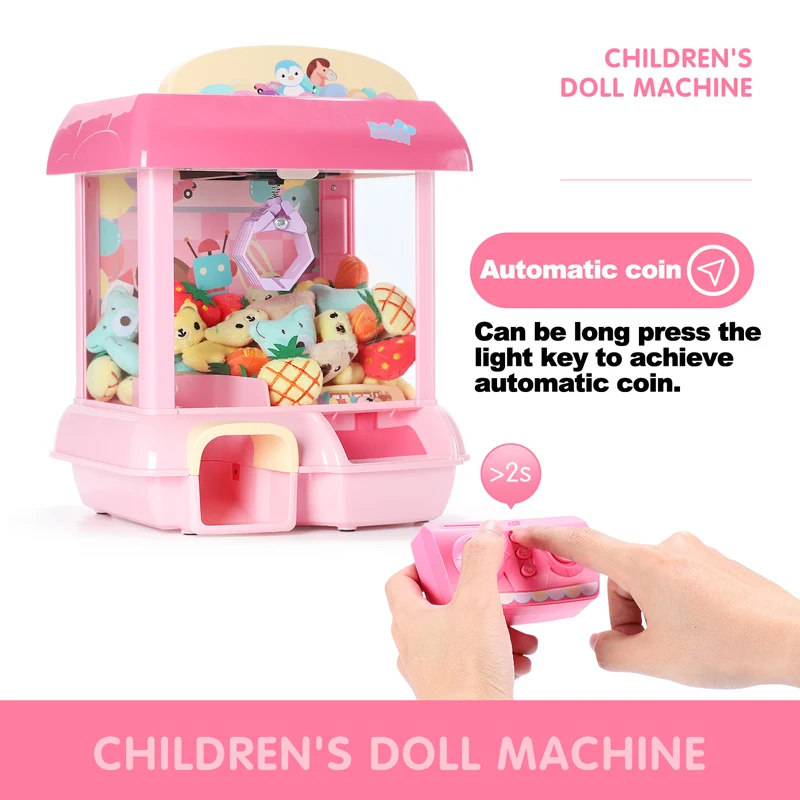 Игровой зажим с монетоприемником, игровой автомат с захватом, игровой автомат с захватом конфет, кукла с захватом, машина с захватом, кран, детские игрушки, ловушка