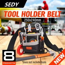SEDY Высокое качество Электрик сумки для инструментов 8 карманов Оксфорд набор инструментов сумка Пояс карман для инструментов сумка для инструментов рабочий пояс сумка для инструментов