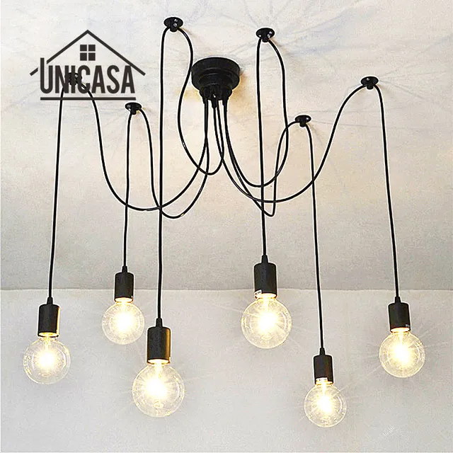 6 E27 Bulbs Holder Pendant Lights Lighting Fixtures 6 E27 Bulbs Holder Pendant Lights Lighting Fixtures Kitchen Island Office Bar Antique