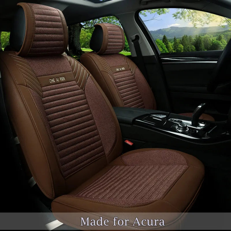 Белье лен кожа Чехлы для сидений мотоциклов Acura ilx TLX RLX RDX MDX nsx cdx ZDX 5 место