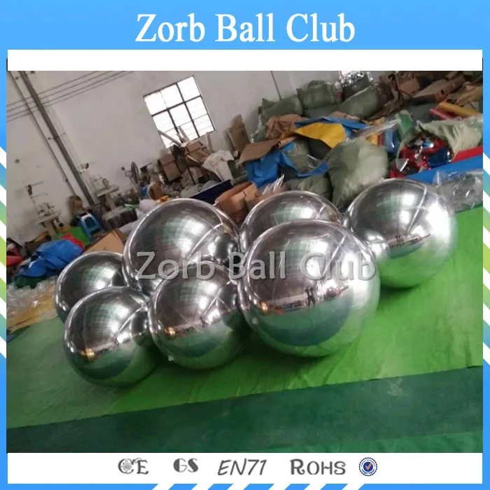

2019 New style Inflatable Colorful Mirror Ball Gold Silver Decorative Reflective Ball,80CM