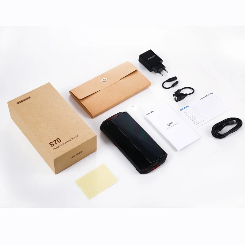 DOOGEE S70 IP68 Водонепроницаемый 6 ГБ 4G B 5 99 &quotFHD + Helio P23 Octa Core мобильный телефон Android 8 1 5500