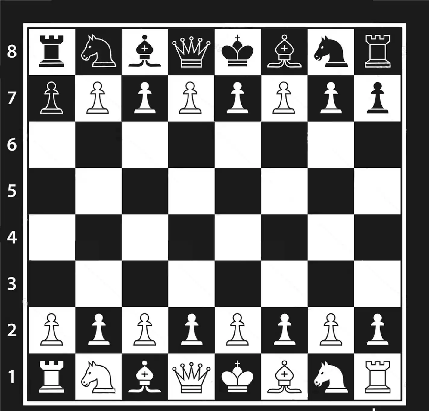 Black And White Chess Board Black White Chess Board Chess Pieces photo backdrop High quality