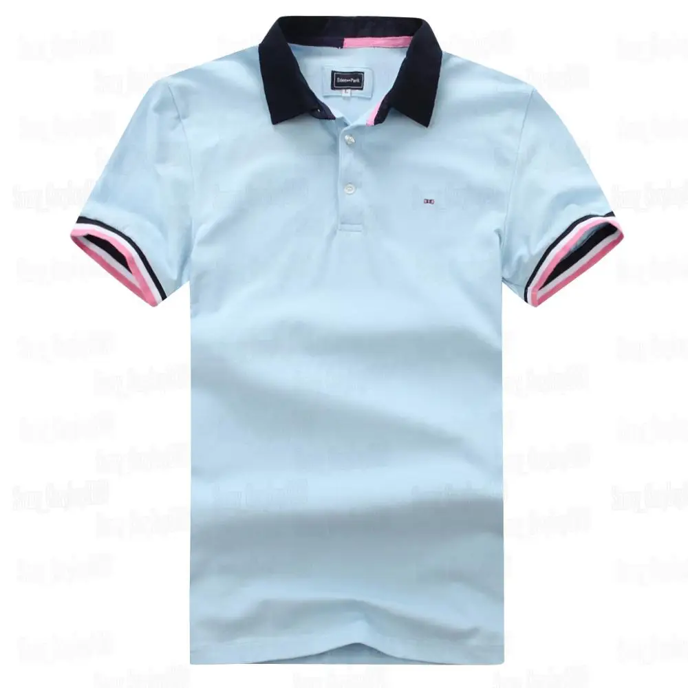 

Homme POLO Eden Park Solid Classic 98%COTTON MEN POLO Nice Quality best Embroidery Big Size M L XL XXL XXXL Free Shippin Edenpar