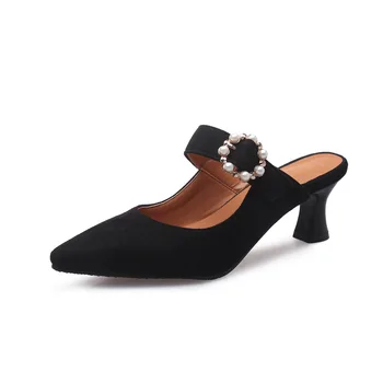 

2019 summer new fashion small square head with super size code 28-46 Baotou female sandals tide
