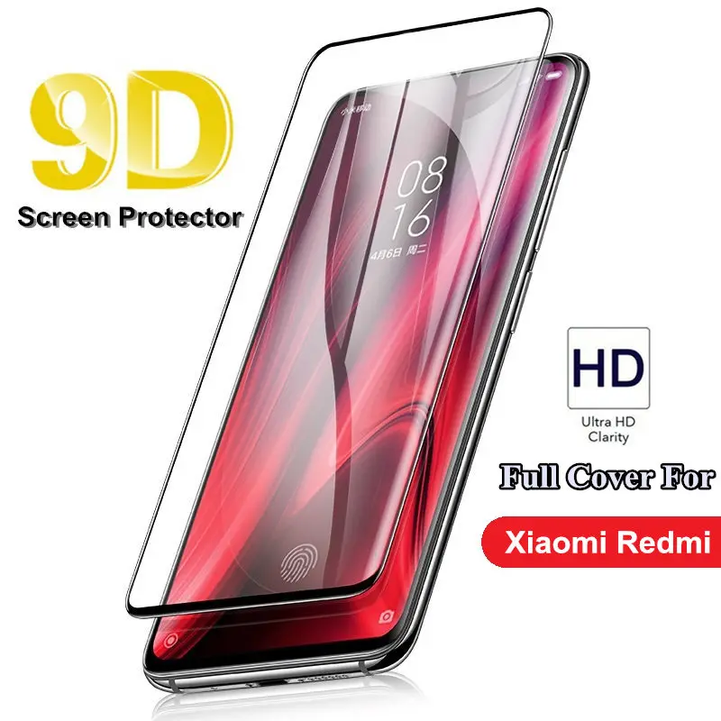 

New 9D Full Cover Glass For Xiaomi redmi 6 6A 7 7A K20 Pro 4X 5A S2 Redmi Note 4 6 7 Pro Tempered Screen Protector film cover
