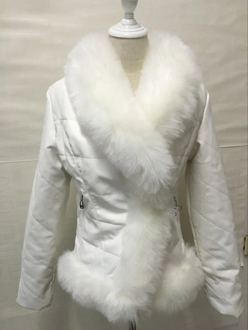 Savabien/меховая кожаная куртка с длинными рукавами и воротником из искусственного меха, женская искусственная Меховая куртка, теплая тонкая парка, короткое пальто из искусственного меха, верхняя одежда