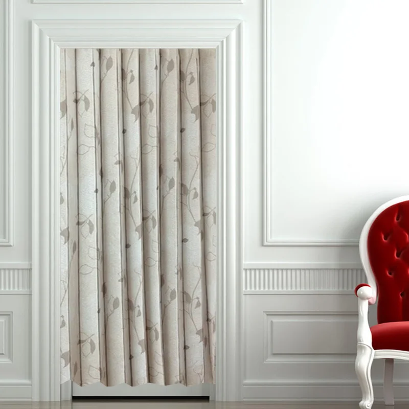 

Morden Fresh elegant fabric blinds curtain partition long door curtain customize home decor Japanese door shutter curtains