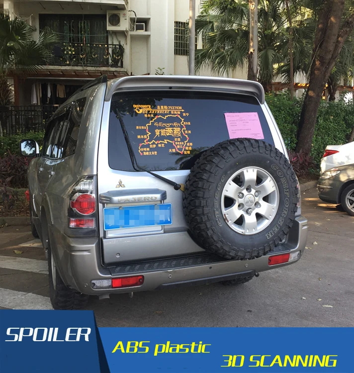 For Pajero Spoiler V73 Spoiler Quality ABS Material Car Rear Wing