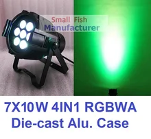 Hot Sale 2016 Led Par Light 7x10W RGBW 4IN1 Quad Color Mini Par Can Led DMX DJ Disco Effect Stage Lights Professional Party Show