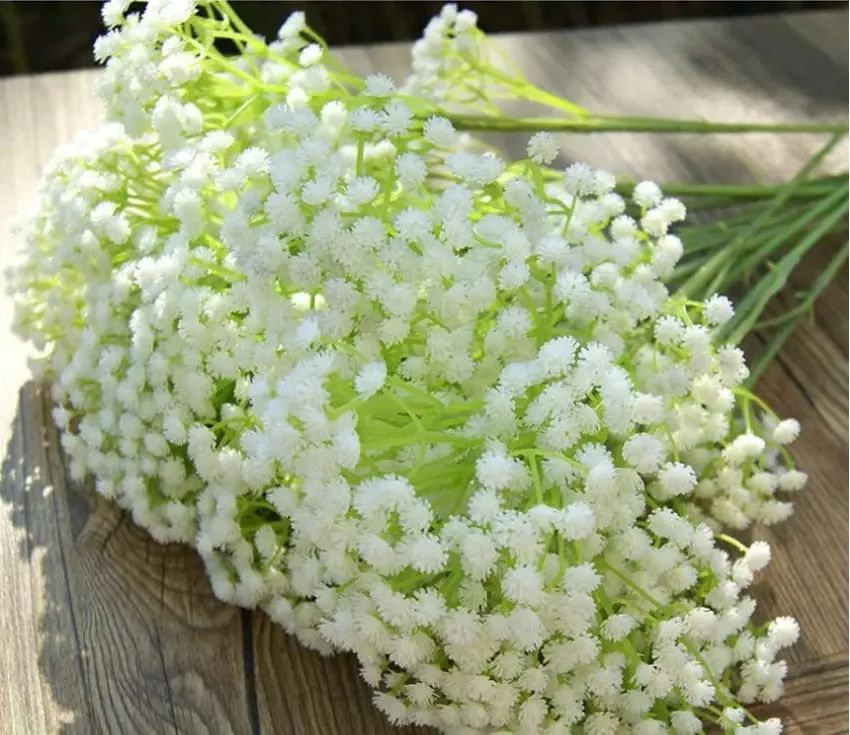 Gypsophila шелковые детские дышащие Искусственные цветы из шелка растения для дома