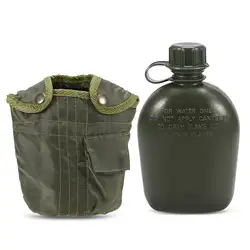 Тактическая бутылка с водой Военная фляга бутылка военный, для выживания чайник воды с крышкой для пеших прогулок Путешествия наборы
