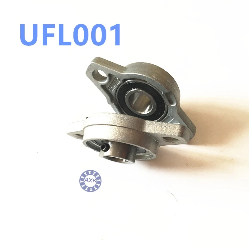 

Free shipping 2pcs UFL001 pillow block ball bearing 12mm Zinc Alloy Miniature Bearings with sleeve