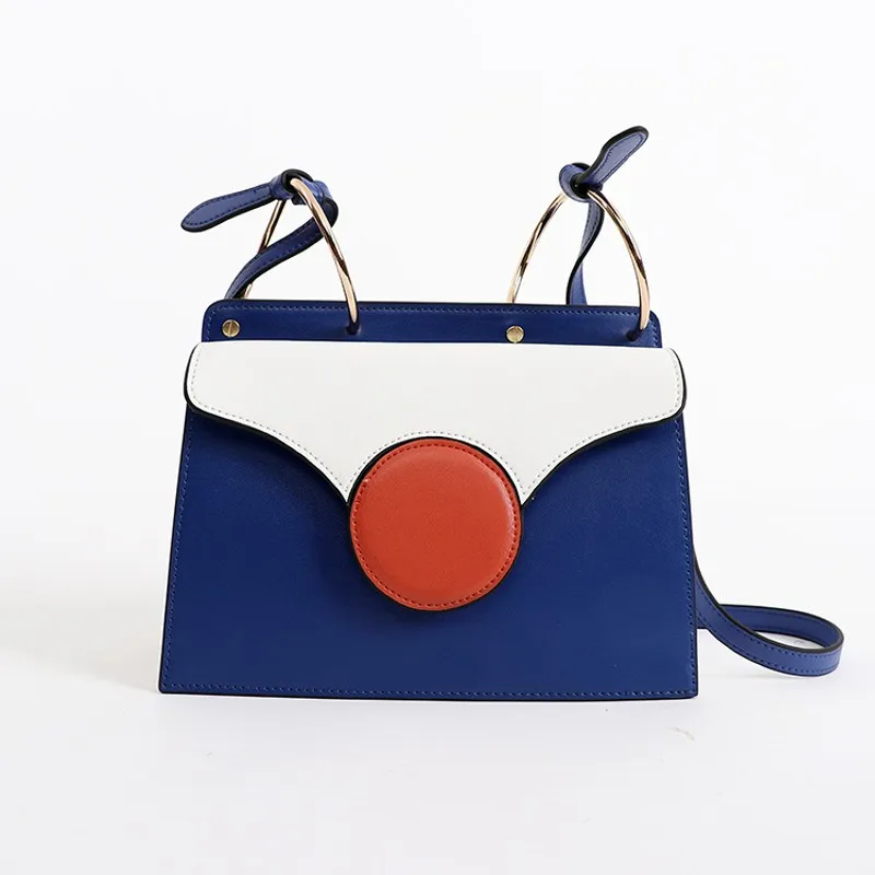 

2018 new leather handbags trendy leather bag lightweight simple Messenger shoulder bag