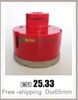 Diatool 2 шт. Dia28mm вакуумной пайки diamond core bits с круглым хвостовиком, сухой или влажной бурения биты Бесплатная доставка-