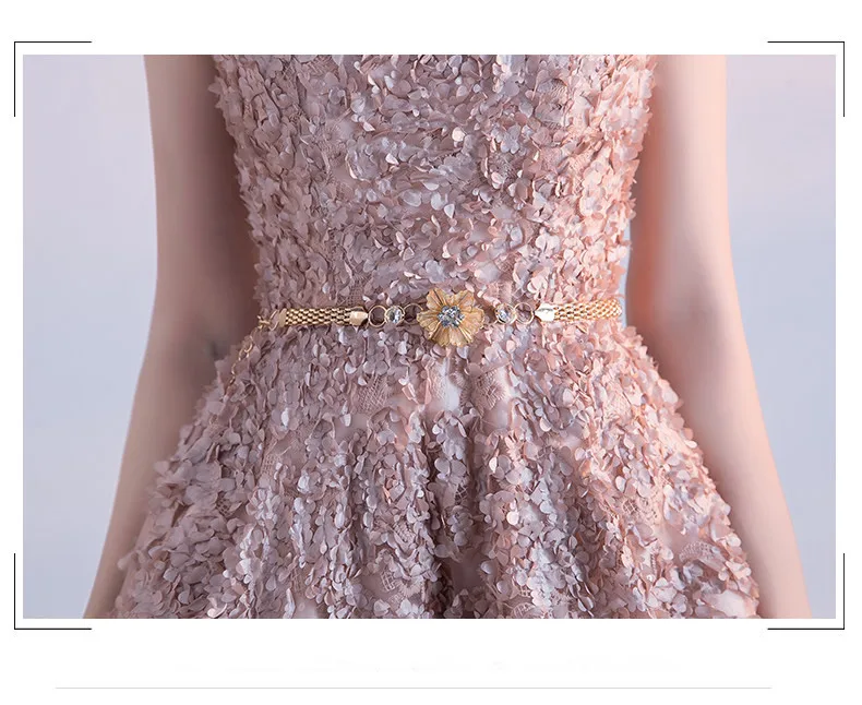 Платье для выпускного бала без рукавов с глубоким вырезом реальное фото 2019|prom