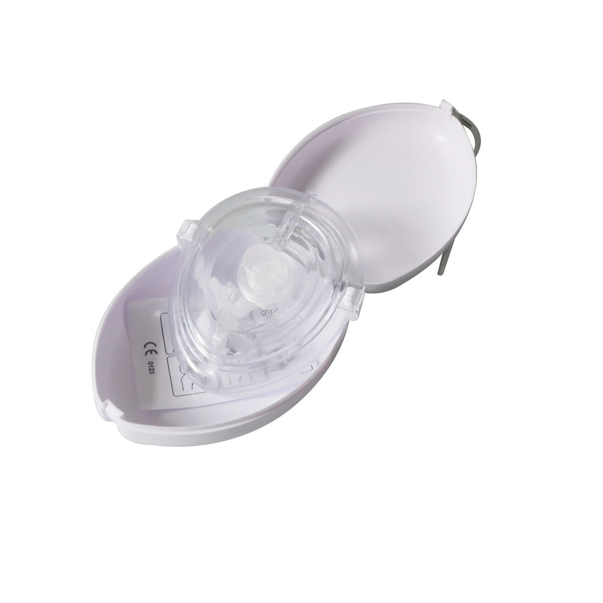 50pcs Big CPR First Aid Face Shield Adult/Child Resuscitator Masks Mouth To Mouth Breathing One-way Valve White