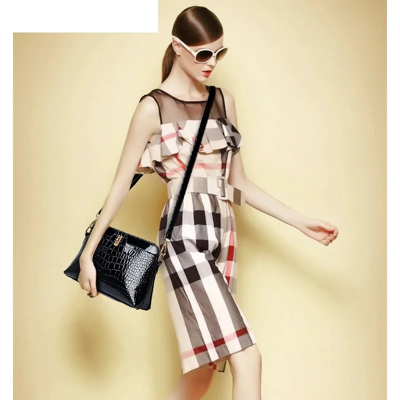 Woman Messenger Bag Alligator Style Shell Bag Luxury Handbags Women Bags Designer Crossbody Bolsa Feminina YM380Z