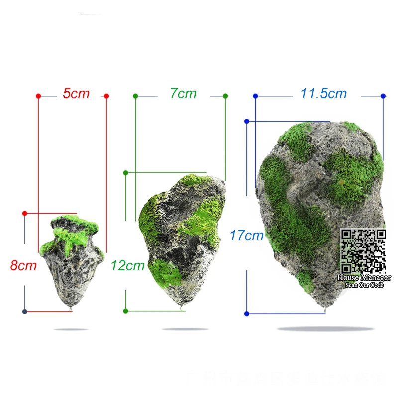 Украшение для аквариума искусственный Летающий камень плавающий, орнамент пейзаж водной пемзы аквариум, вакуумная подвеска мох
