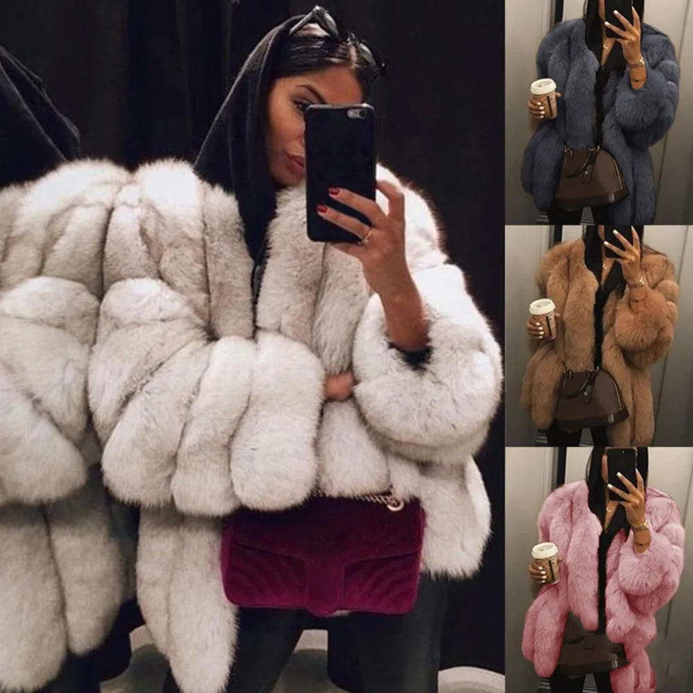 

YJSFG HOUSE Women Fur Coat Winter Warm Plush Teddy Coat Famous Brand Fur Jacket Female Thicken Faux Fur Coat Outwear