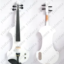 Одна электрическая скрипка 4/4, новая форма, много цветов, твердая древесина, черный, желтый, белый, синий и т. д