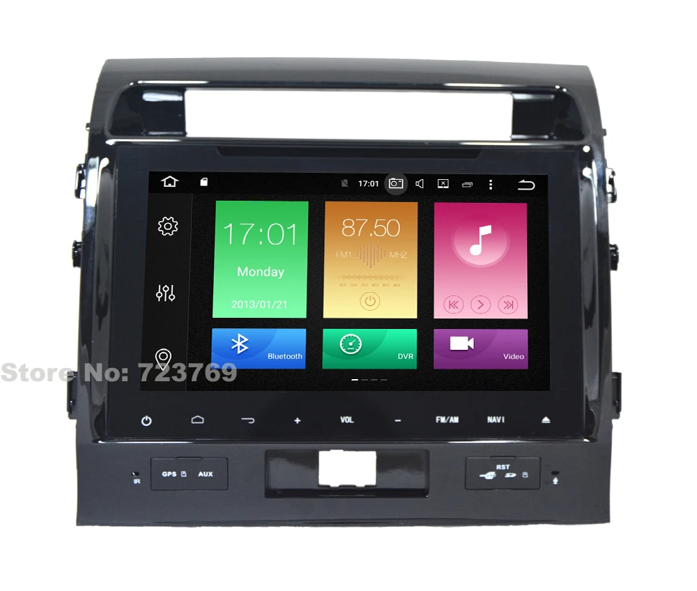 Clearance 64G ROM No Tax Android 9.0 10.1 inch GPS Navigation System DVD Stereo Media Auto Radio For Toyota Land Cruiser 2008-2012 DAB+ 20