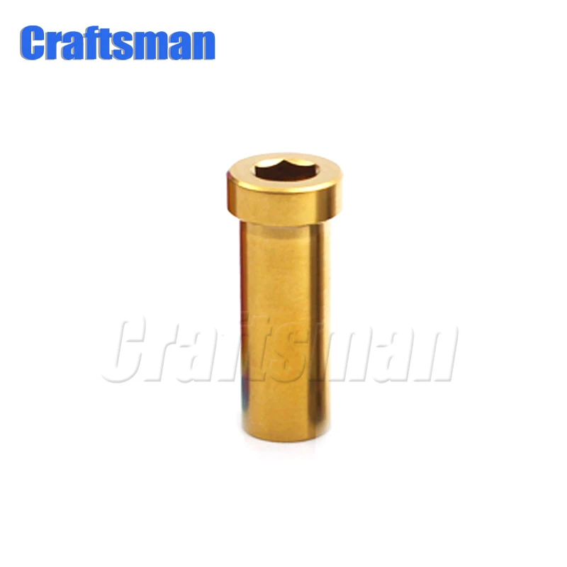 Craftsman titanium Ti GR5 13 мм/15 мм/17 мм/23 мм/25 мм/33 мм встраиваемые велосипедные тормозные болты Зажимная гайка для MTB/шоссейного велосипеда - Цвет: Золотой