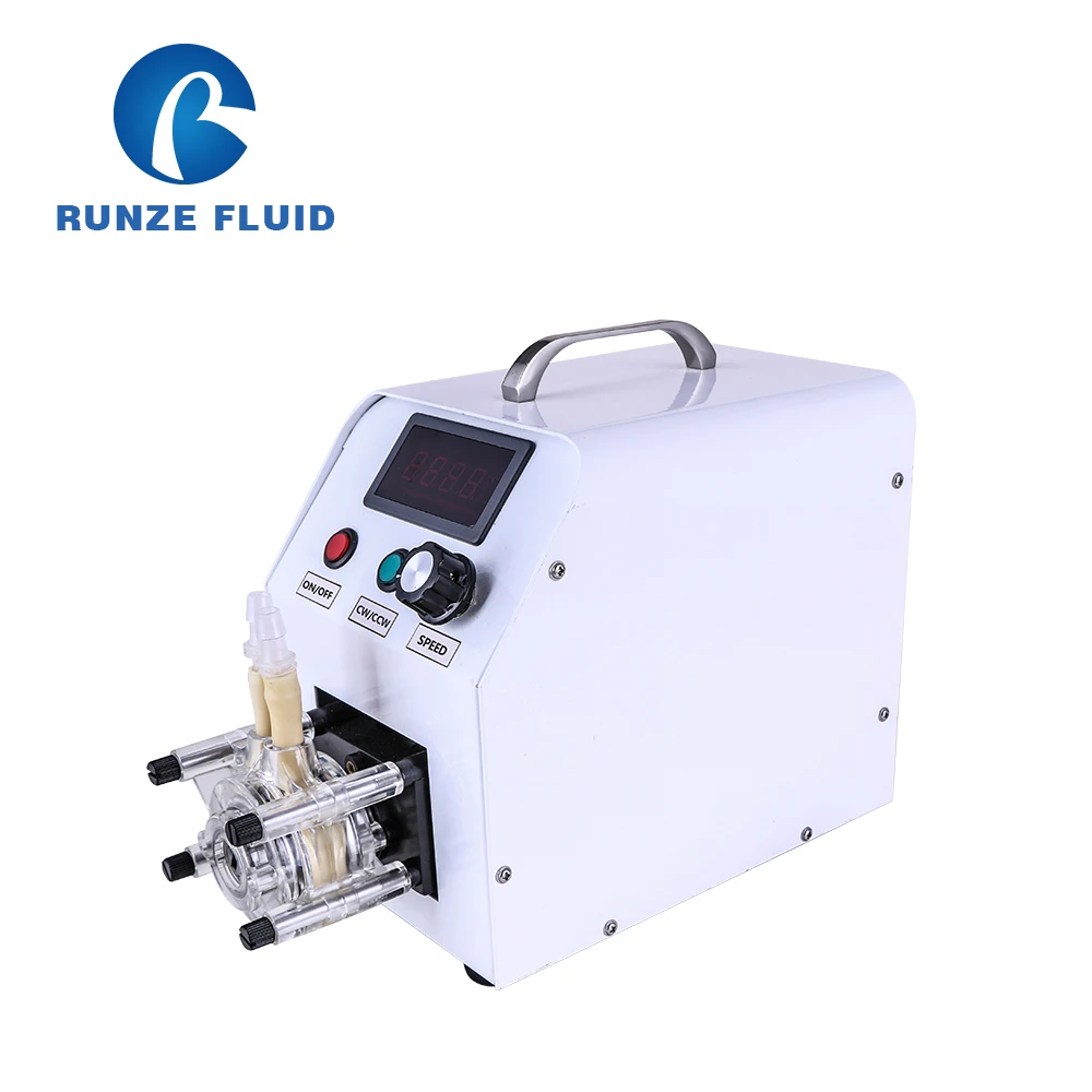 

Plug Display High Flow Variable Speed Peristaltic Pump Stepper Motor Fluid Control Equipment