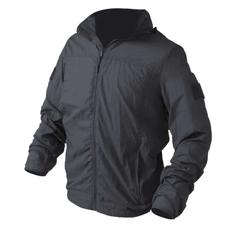 

Summer Quick Dry Military Skin Jackets Men Hooded Waterproof Windbreaker Tactical Jackets Coat Male Thin Amry Outerwear