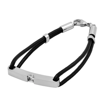 

Fashion Cremation Urn Bracelet Zircon Inaly Stainless Steel Bracelets Leather Mens Memorial Bracelet Bangles for Keepsake Urn