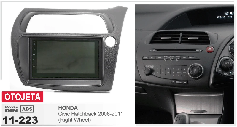 

frame+Car DVD radio Android 7.1.1 Autoradio GPS Player Headunit for honda civic hatchback 2006-2011 R stereo dvr tape recorder