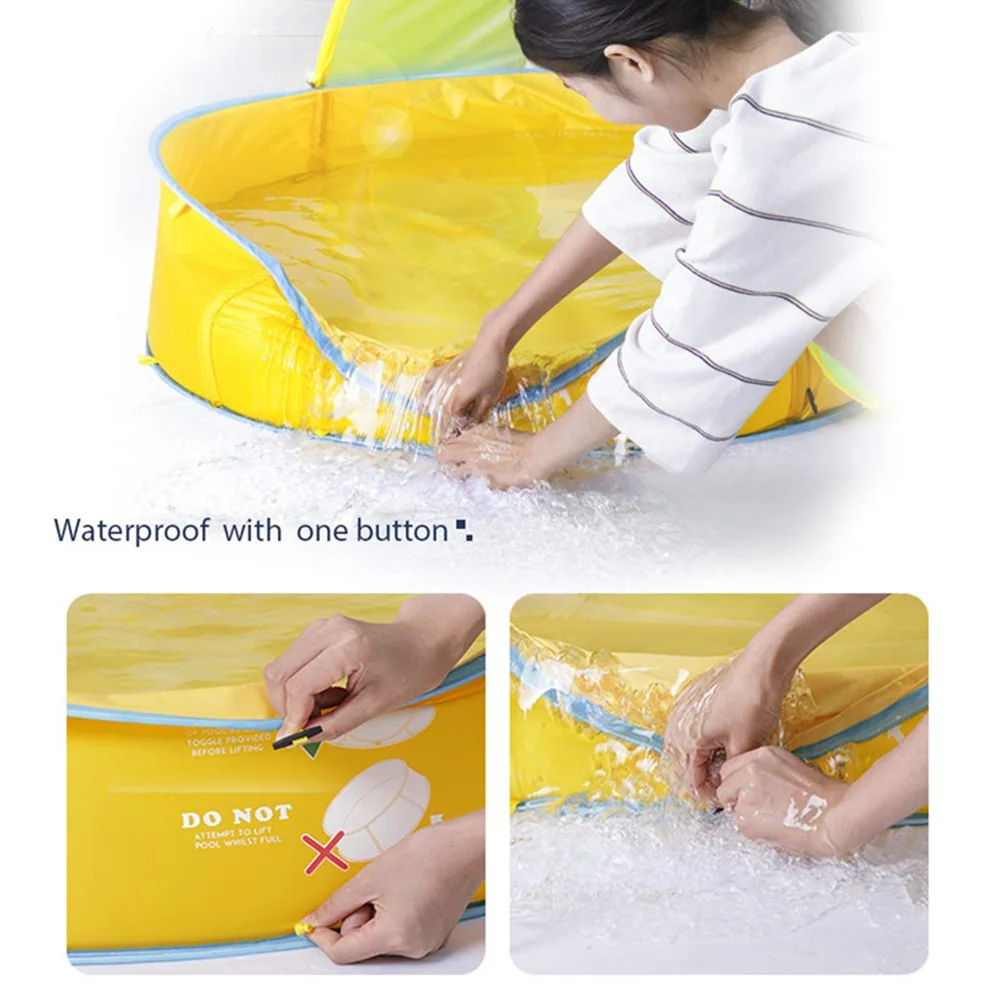 

Waterproof Sun Shade Swimming Pool Indoor Outdoor Ball Frame Clean For Kids Play Tent Shape Bathtub Home Use Garden Portable