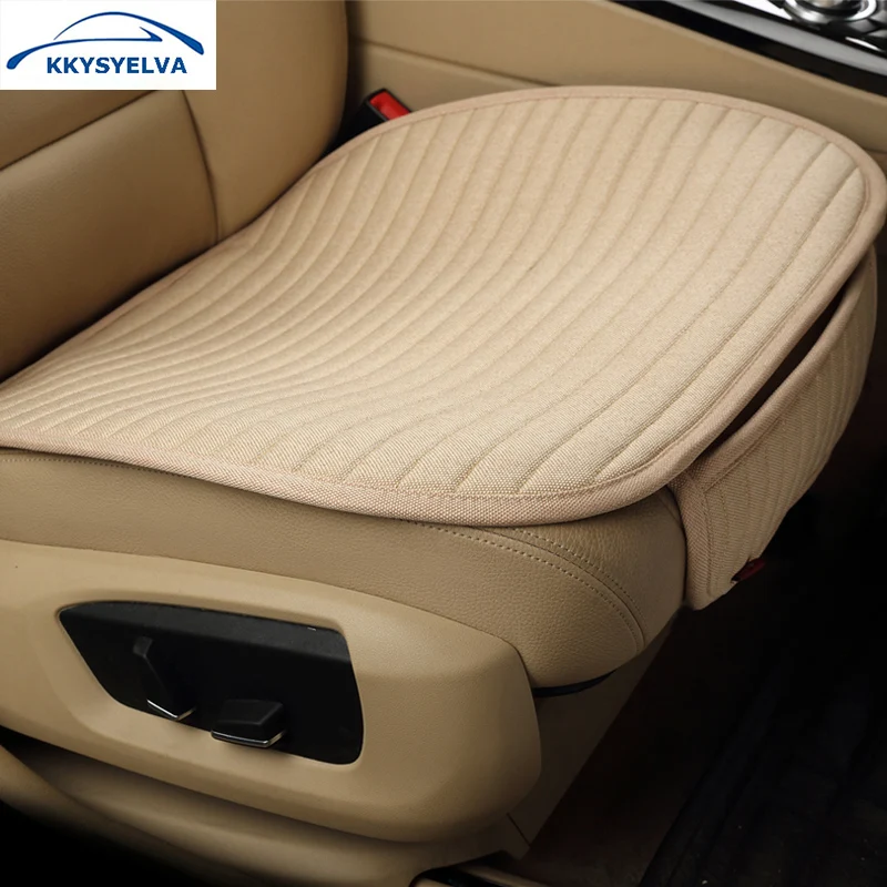 Льняные бежевые серые Чехлы для автомобильных сидений, универсальные удобные чехлы для автомобильных сидений для Toyota, автомобильные защитные аксессуары для интерьера