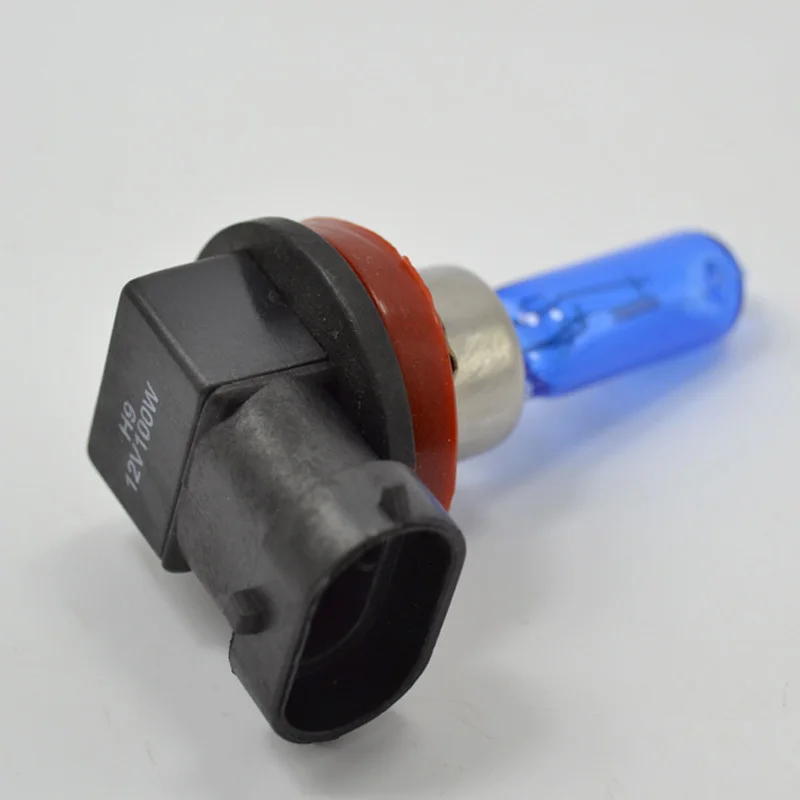2x H9 DC12V 100 Вт 6000 К Галогеновый ксеноновый белый автомобильный светильник источник