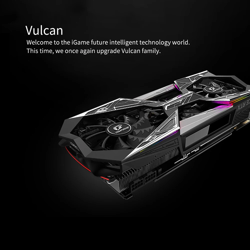 Цветная iGame графическая карта GeForce RTX 2060 Vulcan X OC графическая карта GDDR6 8G 256Bit DirectX12 один ключ Overclock