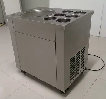 

One Pan Fried ice cream roll machine pan Fry flat ice cream maker yoghourt fried ice cream machine Ice Cream Roll Machine
