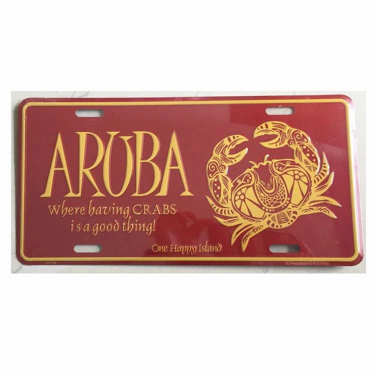 I LOVE ARUBA табличка винтажные металлические жестяные знаки автомобильный бар кафе