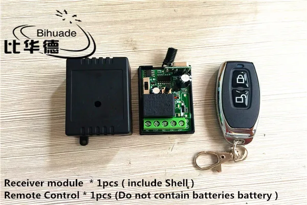 

433Mhz Universal Wireless RF Remote Control Switch AC12V 220V 1CH 30A Relay Receiver and 2 channel 433 Mhz Remote For Water pump