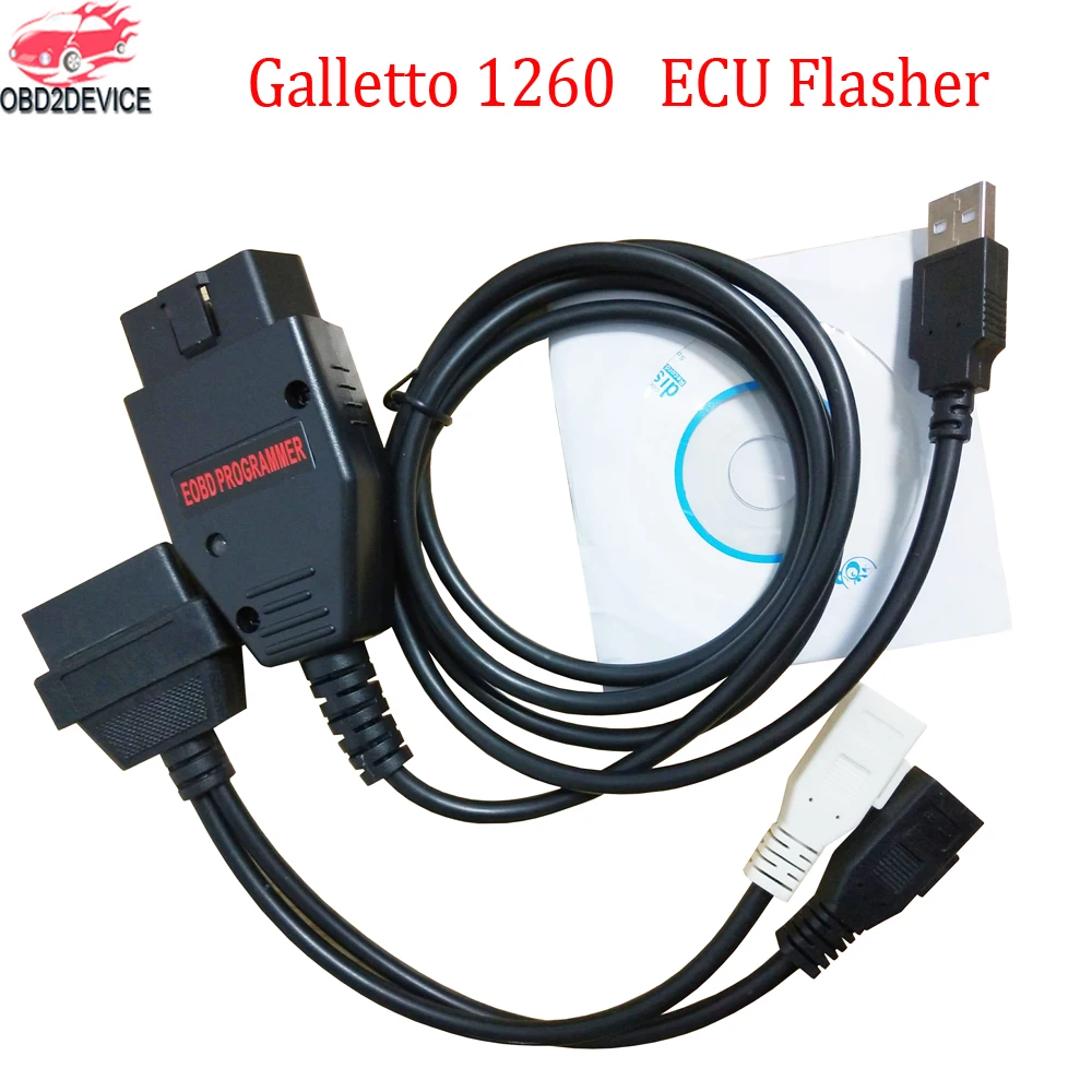 Galleto 1260 устройство для перепрограммирования ЭБУ EOBD/OBD2/OBDII FTDI galletto 1260 EOBD(система бортовой диагностики Интерфейс ЭБУ чип тюнинг для универсальных машин