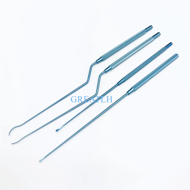 

5pcs Titanium Yasargil Micro Raspatory Slightly Curved tips
