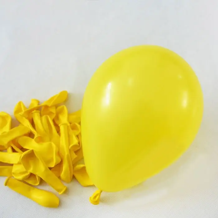 KAMMIZAD воздушный шар на 1-й День Рождения 50 шт. 5 дюймов прозрачные латексные шары Арка Черное золото для единорога вечерние babyshower декоративный воздушный шар - Цвет: 5inch Yellow