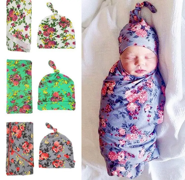 Buy Retail 2017 Newborn Baby Floral Receiving Blankets