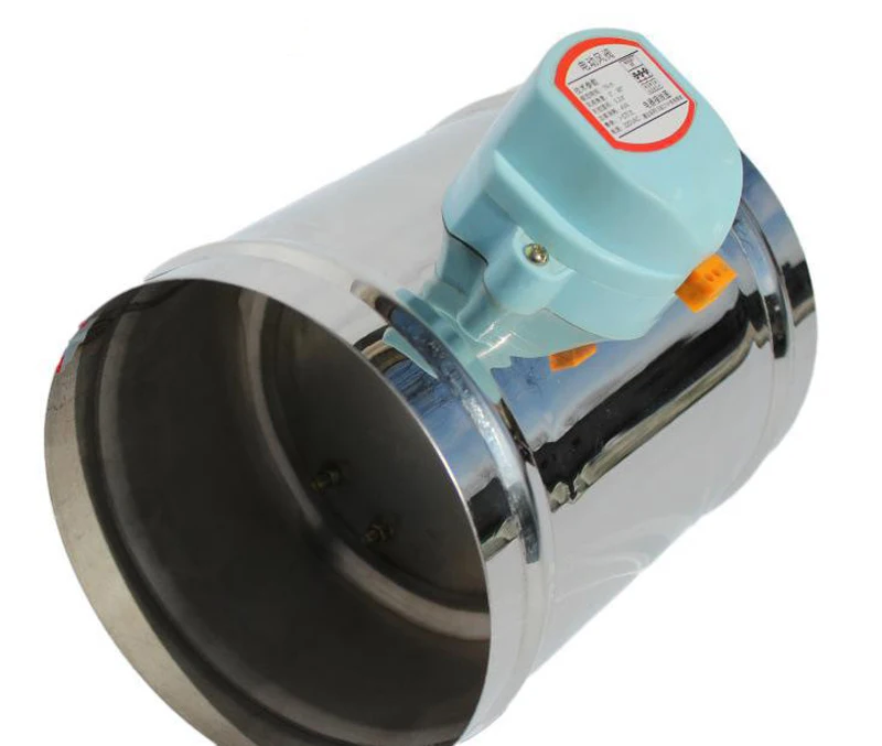 125 мм Воздушный демпфер из нержавеющей стали тип уплотнения, 220VAC воздушный демпфер воздуха облегающего фасона, " вентиляционная труба воздушный клапан для HVAC