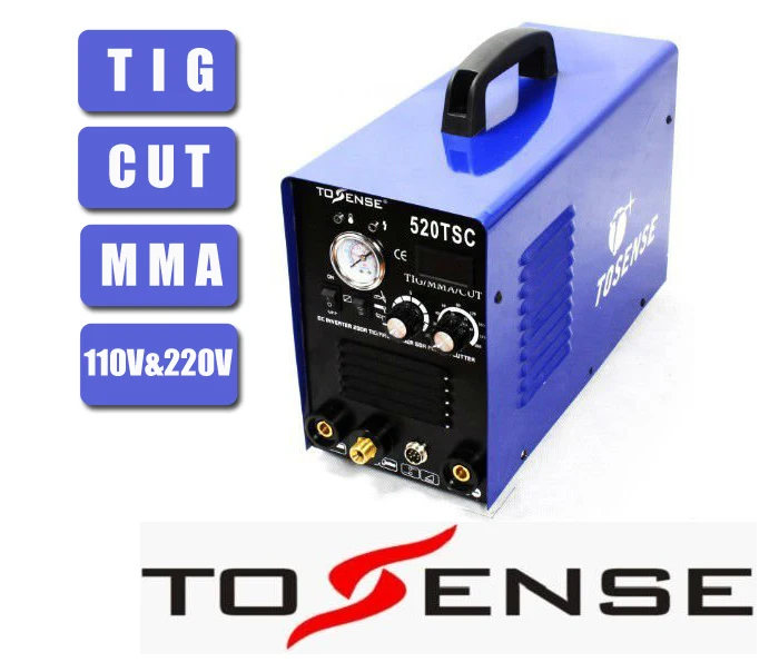 

Plasma Cut Welder TIG Welder MMA Welder 3 in 1 Welding Machine 520TSC Tosense Factory Direct Sale Free Shipping