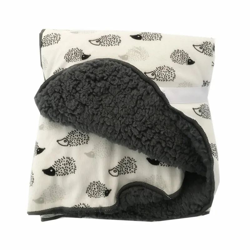 

b baby Blankets New Thicken Double Layer Coral Fleece Infant Swaddle Bebe Envelope Stroller Wrap Newborn Baby Bedding Blanket