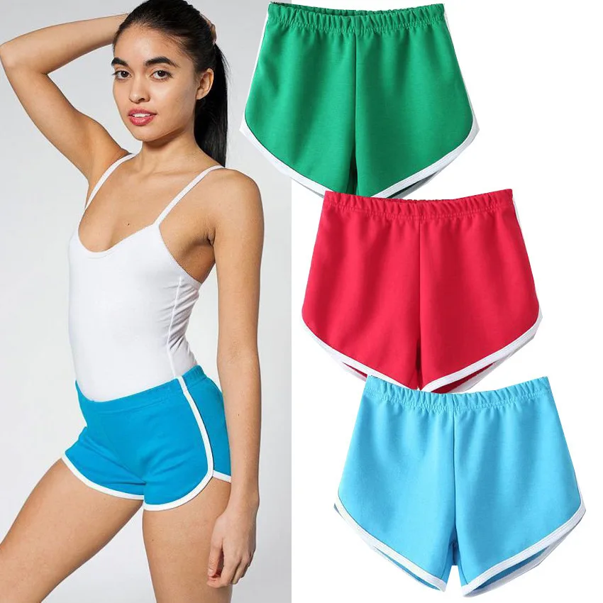 2016 Summer Style Shorts Women Candy Color Elastic With