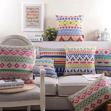 Абстракция геометрические креативные льняные хлопковые подушки наволочки для офиса автомобиля домашний декор для дивана подушки