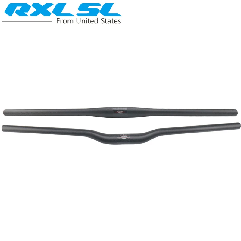 

NO LOGO Bike Handlebar 3K Matte Carbon MTB Handlebar Flat/Riser Straight Handle Bar Bicycle Parts Bike Handlebars