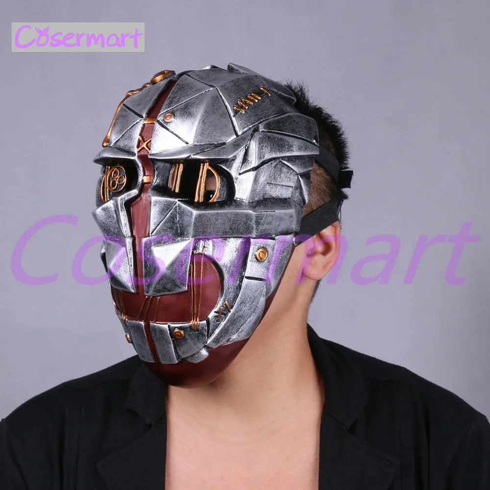 Cos Hot Game Dishonored Helmet Wearable Masks Cosplay Corvo Attano Mask Hard Resin Halloween Party (3)